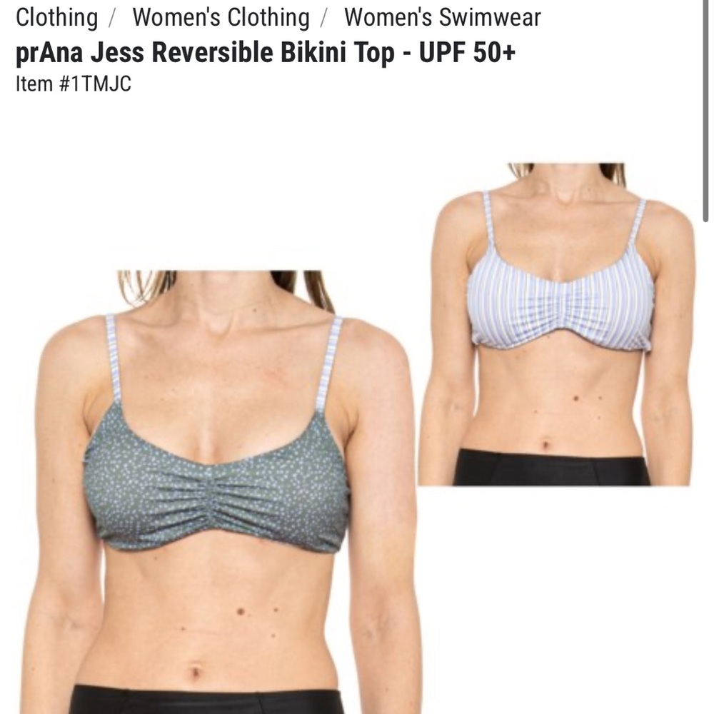 NWOT Prana Two Piece bathing suit. Top & Bottom.